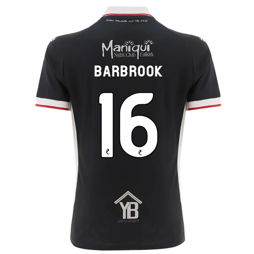 Danxen Kinderen Finley Barbrook #16 Zwart Wit Rood Thuisshirt Thuistenue 2026/27 T-Shirt