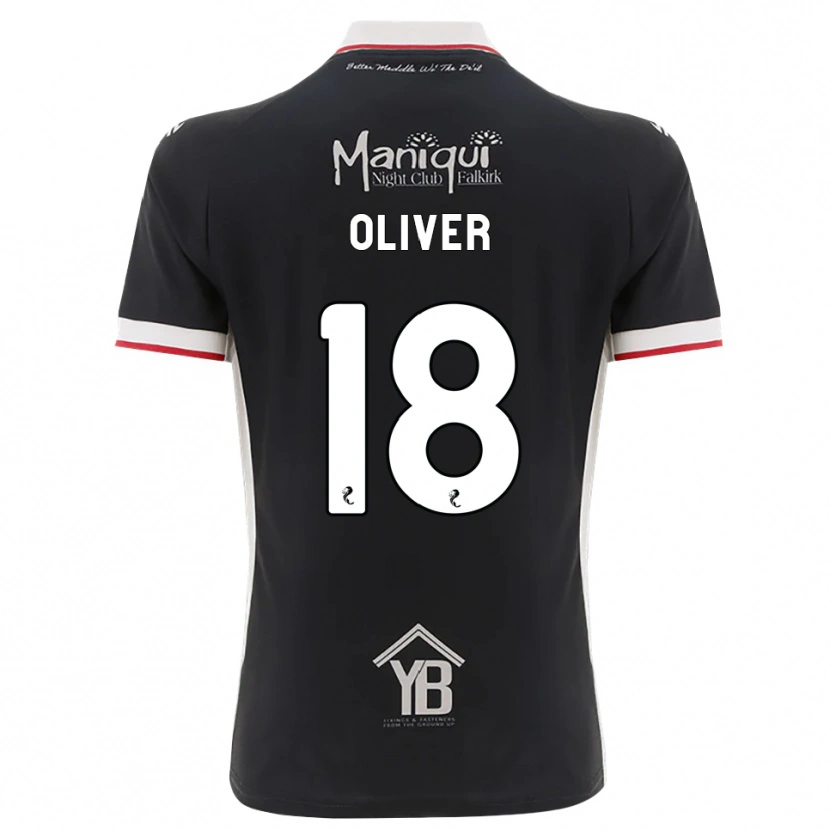 Danxen Kinderen Gary Oliver #18 Zwart Wit Rood Thuisshirt Thuistenue 2026/27 T-Shirt