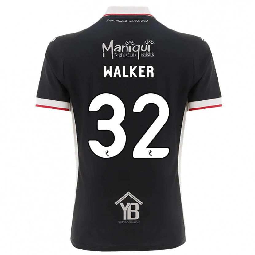 Danxen Kinderen Rhys Walker #32 Zwart Wit Rood Thuisshirt Thuistenue 2026/27 T-Shirt