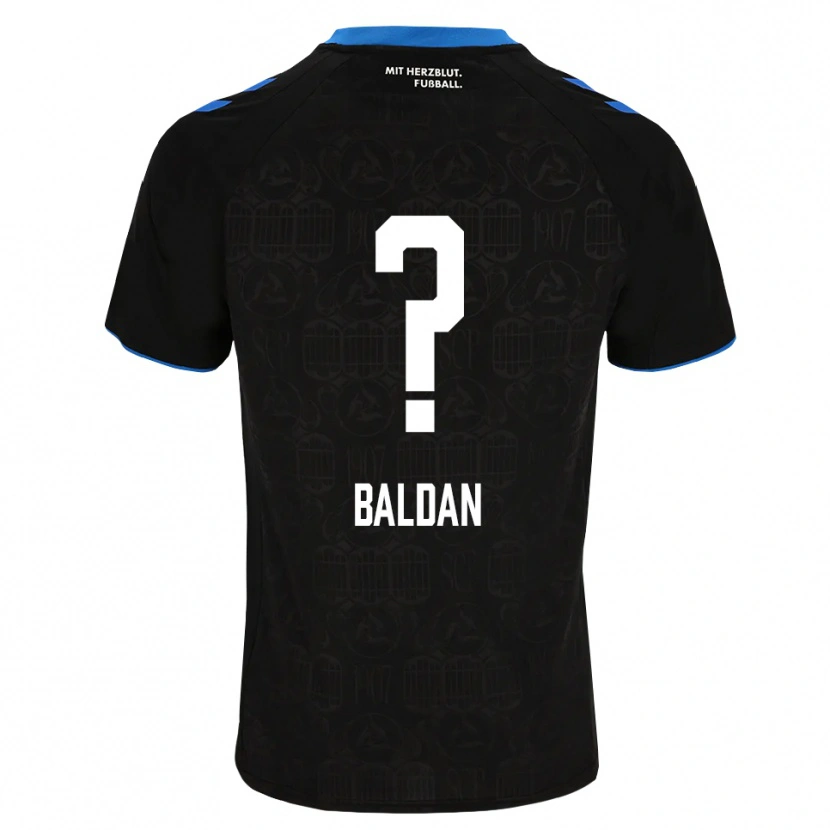 Danxen Kinderen Ziya Baldan #0 Zwart Wit Rood Thuisshirt Thuistenue 2026/27 T-Shirt