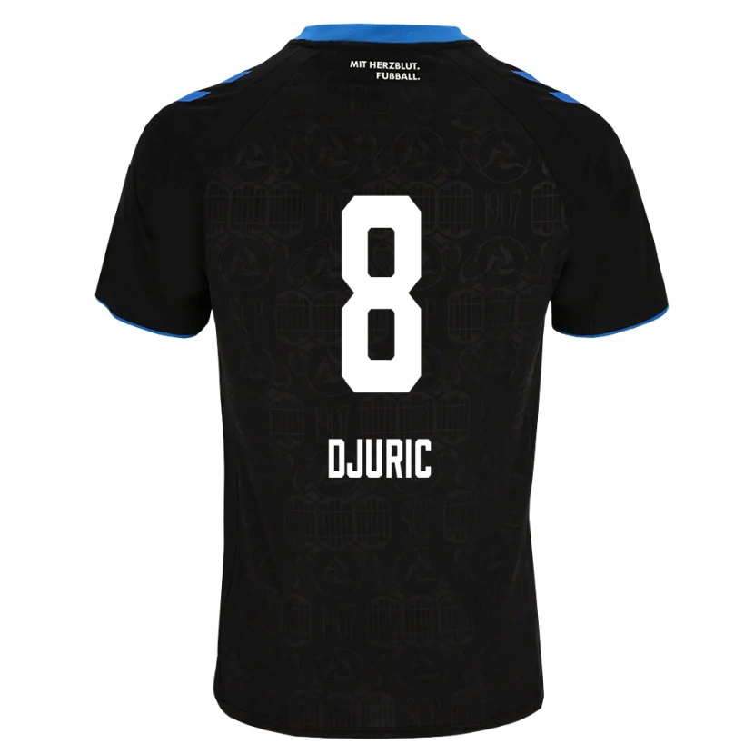 Danxen Kinderen Luka Duric #8 Zwart Wit Rood Thuisshirt Thuistenue 2026/27 T-Shirt