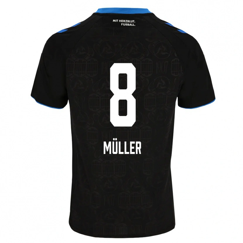 Danxen Kinderen Carlos Müller #8 Zwart Wit Rood Thuisshirt Thuistenue 2026/27 T-Shirt