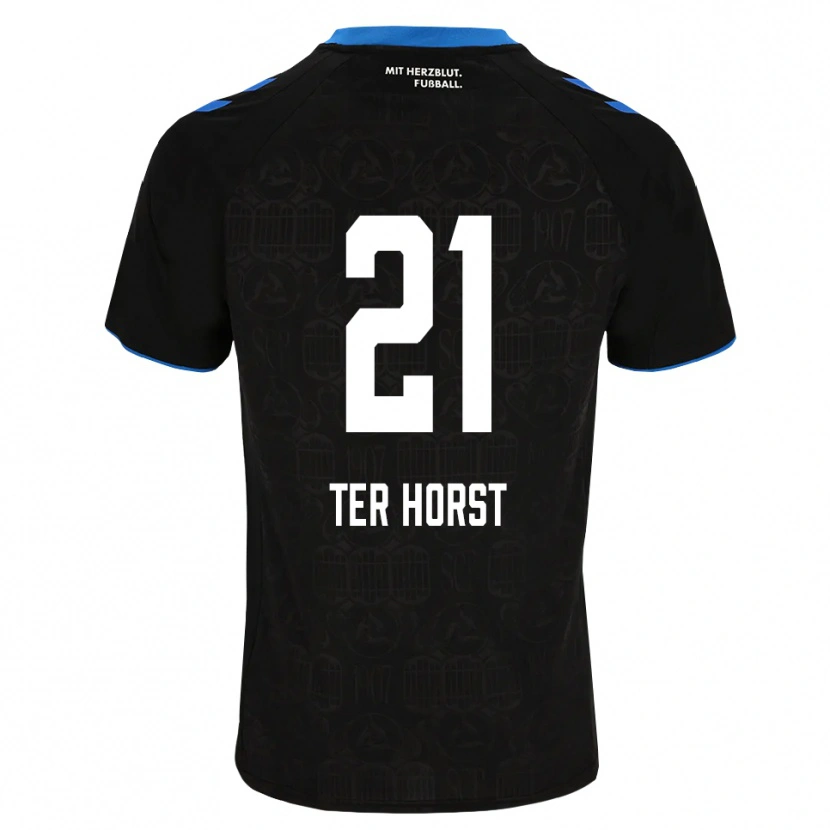 Danxen Kinderen Jano Ter Horst #21 Zwart Wit Rood Thuisshirt Thuistenue 2026/27 T-Shirt