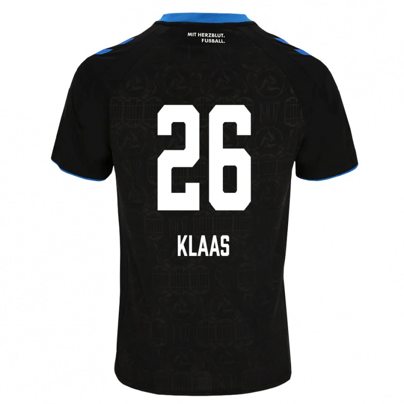 Danxen Kinderen Sebastian Klaas #26 Zwart Wit Rood Thuisshirt Thuistenue 2026/27 T-Shirt
