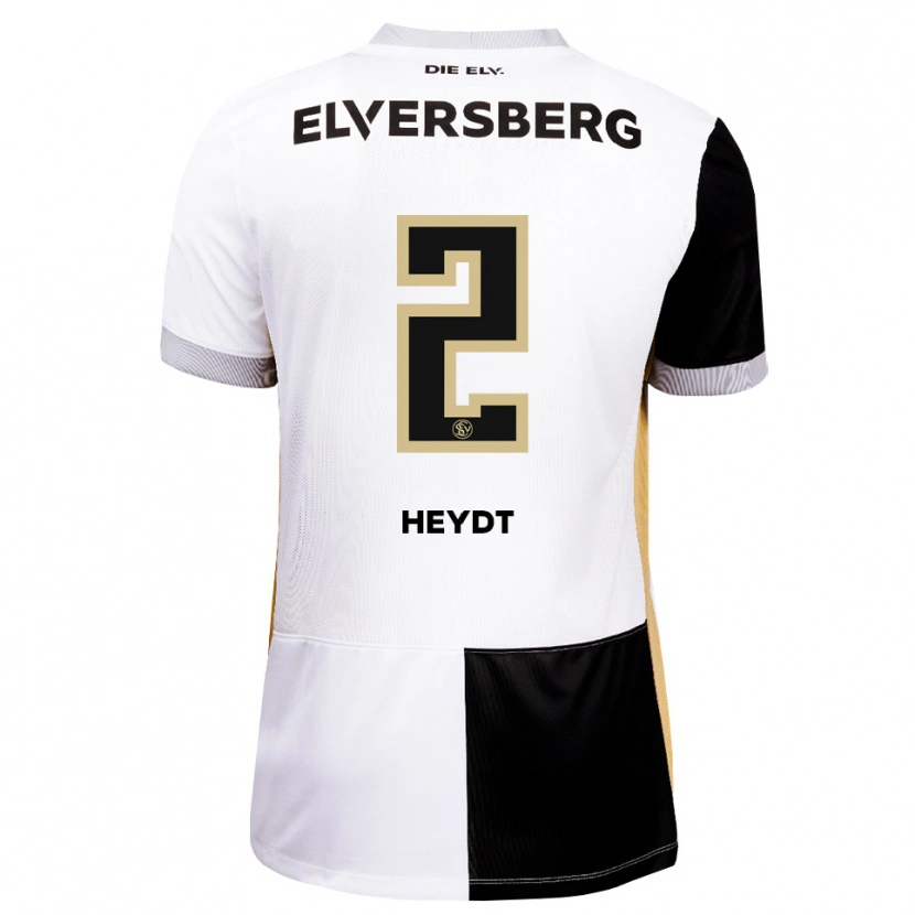 Danxen Kinderen Robin Heydt #2 Zwart Wit Bruin Thuisshirt Thuistenue 2026/27 T-Shirt