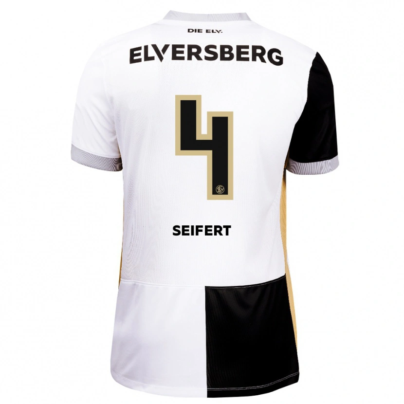 Danxen Kinderen Luis Seifert #4 Zwart Wit Bruin Thuisshirt Thuistenue 2026/27 T-Shirt