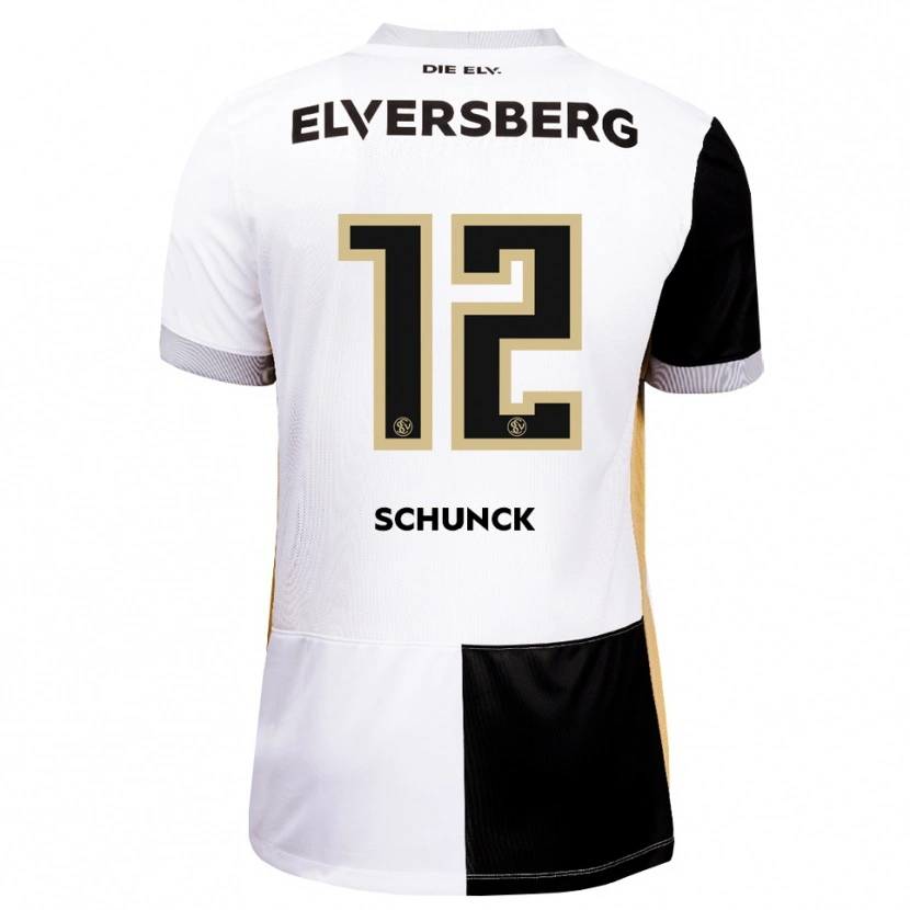 Danxen Kinderen Jan Schunck #12 Zwart Wit Bruin Thuisshirt Thuistenue 2026/27 T-Shirt