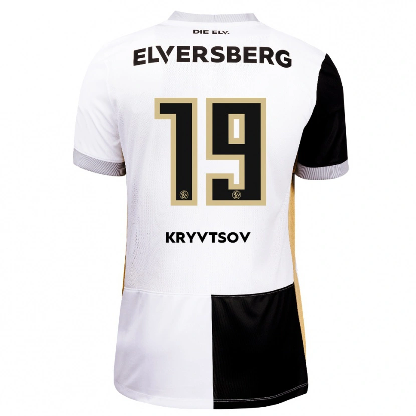 Danxen Kinderen Nikita Kryvtsov #19 Zwart Wit Bruin Thuisshirt Thuistenue 2026/27 T-Shirt