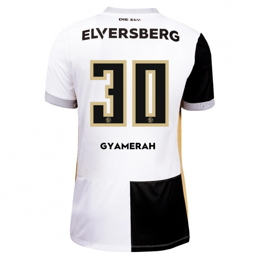 Danxen Kinderen Jan Gyamerah #30 Zwart Wit Bruin Thuisshirt Thuistenue 2026/27 T-Shirt