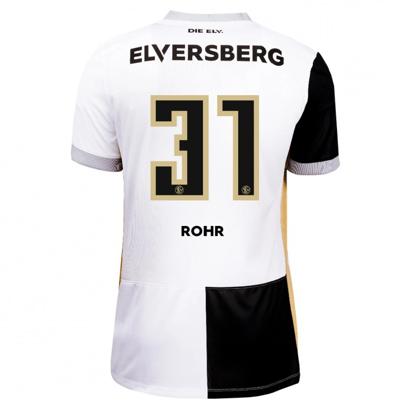 Danxen Kinderen Maximilian Rohr #31 Zwart Wit Bruin Thuisshirt Thuistenue 2026/27 T-Shirt