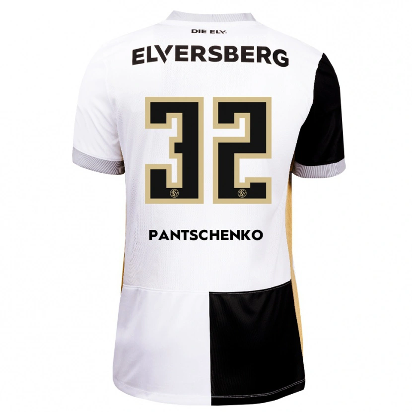 Danxen Kinderen Daniel Pantschenko #32 Zwart Wit Bruin Thuisshirt Thuistenue 2026/27 T-Shirt