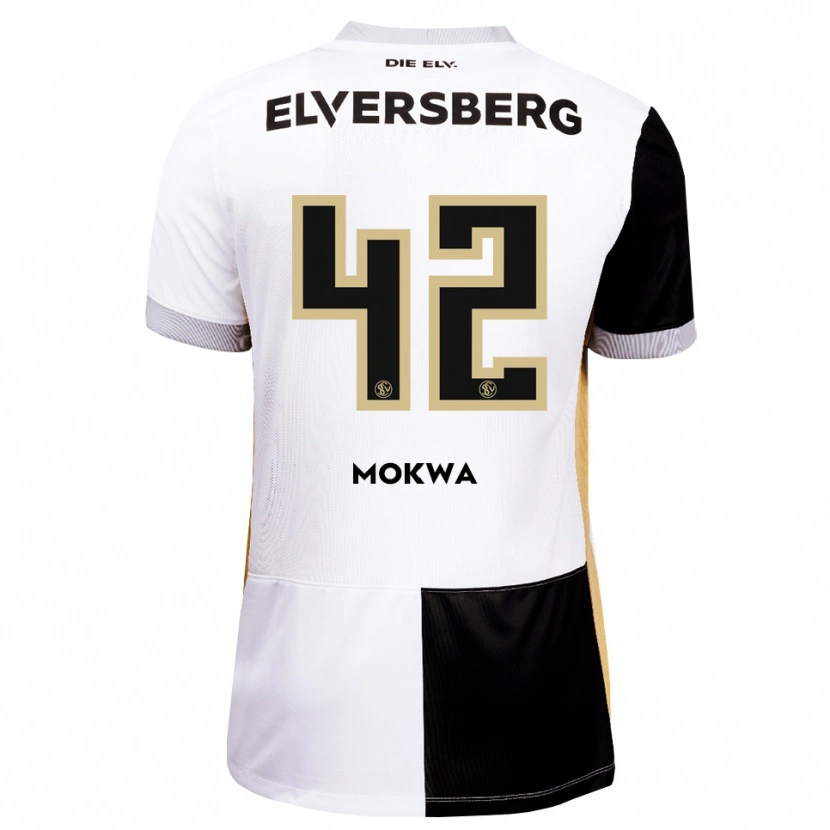 Danxen Kinderen David Mokwa #42 Zwart Wit Bruin Thuisshirt Thuistenue 2026/27 T-Shirt