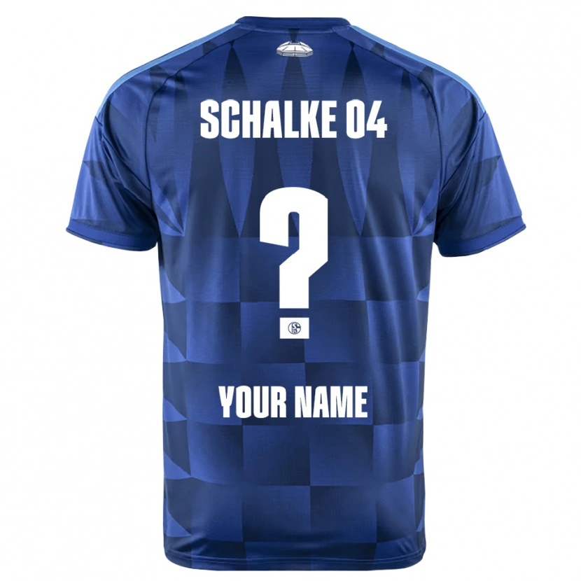 Danxen Kinderen Uw Naam #0 Donkerblauw Geel Wit Thuisshirt Thuistenue 2026/27 T-Shirt