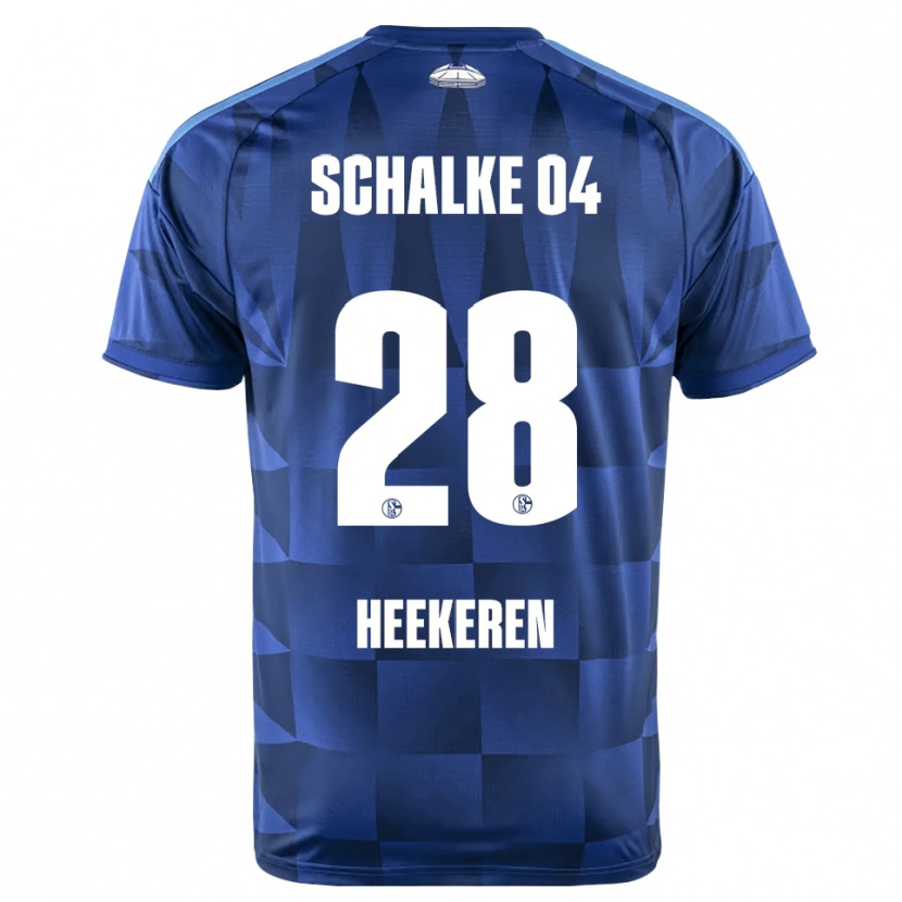 Danxen Kinderen Justin Heekeren #28 Donkerblauw Geel Wit Thuisshirt Thuistenue 2026/27 T-Shirt