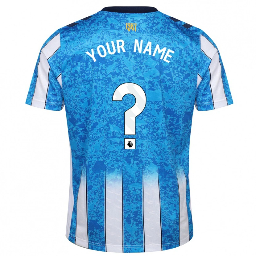 Danxen Kinderen Uw Naam #0 Wit Blauw Oranje Thuisshirt Thuistenue 2026/27 T-Shirt