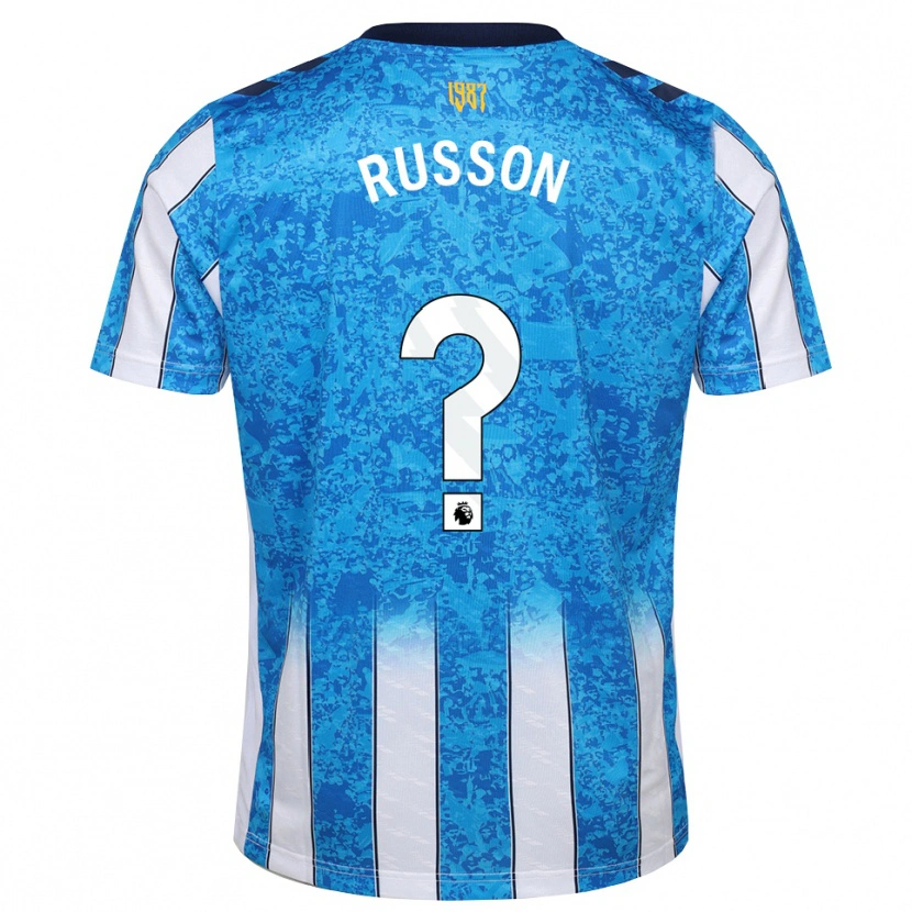 Danxen Kinderen Will Russon #0 Wit Blauw Oranje Thuisshirt Thuistenue 2026/27 T-Shirt