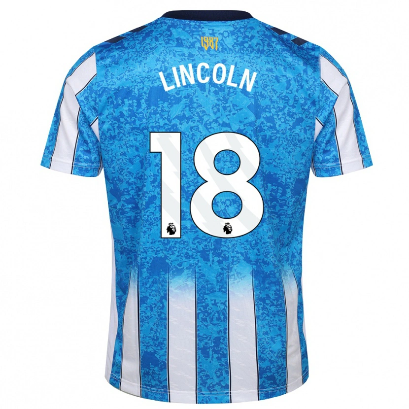 Danxen Kinderen Khavarni Lincoln #18 Wit Blauw Oranje Thuisshirt Thuistenue 2026/27 T-Shirt