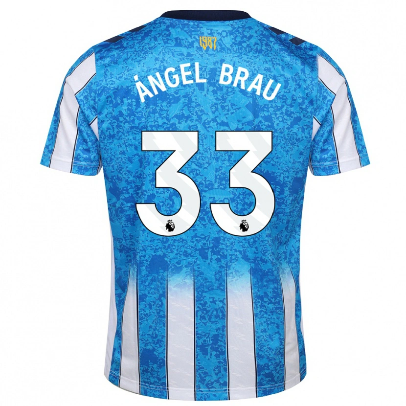 Danxen Kinderen Miguel Ángel Brau #33 Wit Blauw Oranje Thuisshirt Thuistenue 2026/27 T-Shirt