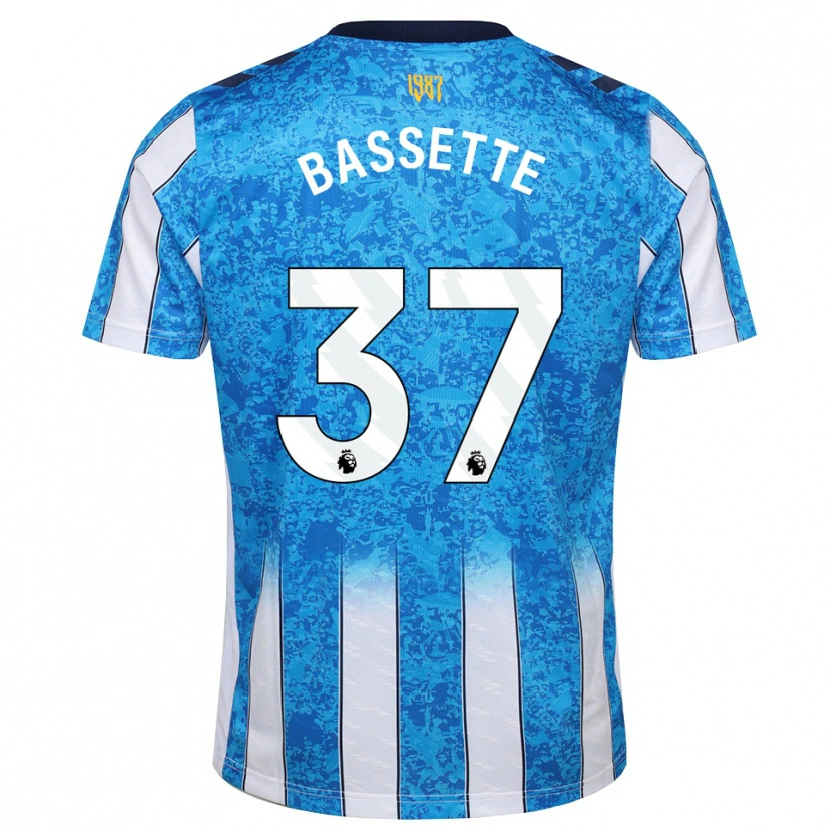 Danxen Kinderen Norman Bassette #37 Wit Blauw Oranje Thuisshirt Thuistenue 2026/27 T-Shirt
