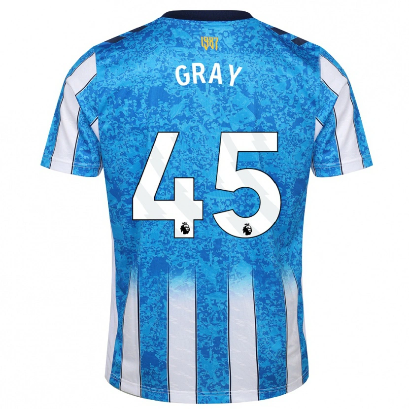 Danxen Kinderen Harrison Gray #45 Wit Blauw Oranje Thuisshirt Thuistenue 2026/27 T-Shirt