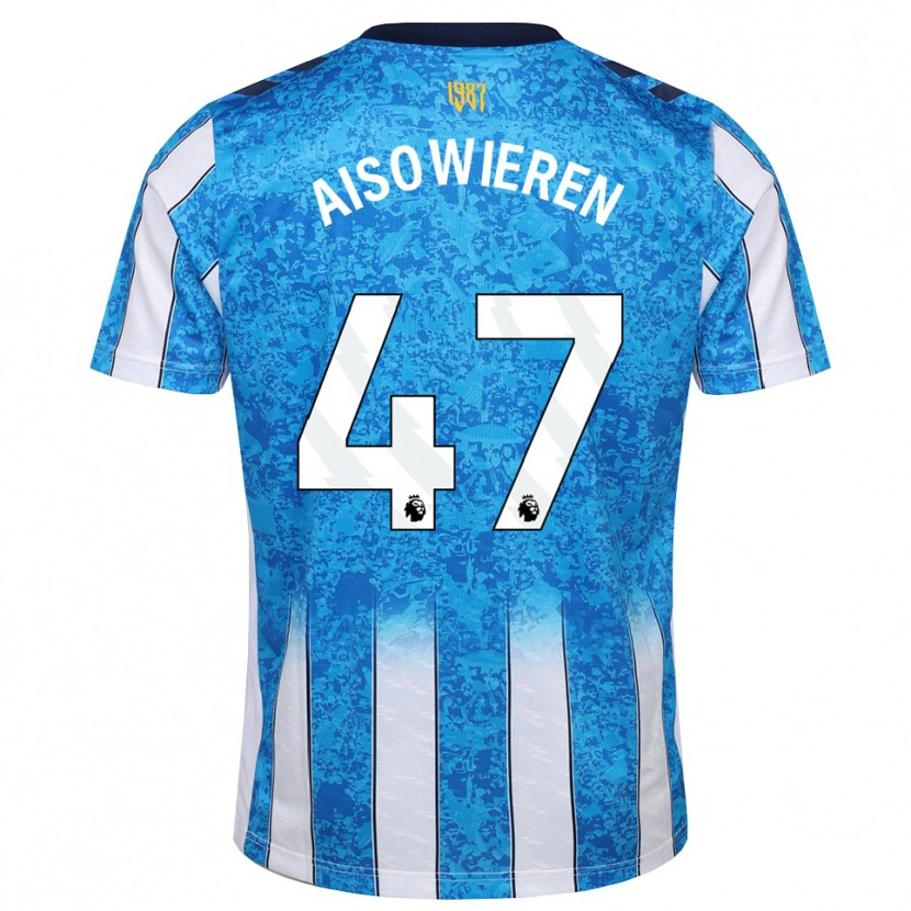 Danxen Kinderen Evan Eghosa Aisowieren #47 Wit Blauw Oranje Thuisshirt Thuistenue 2026/27 T-Shirt