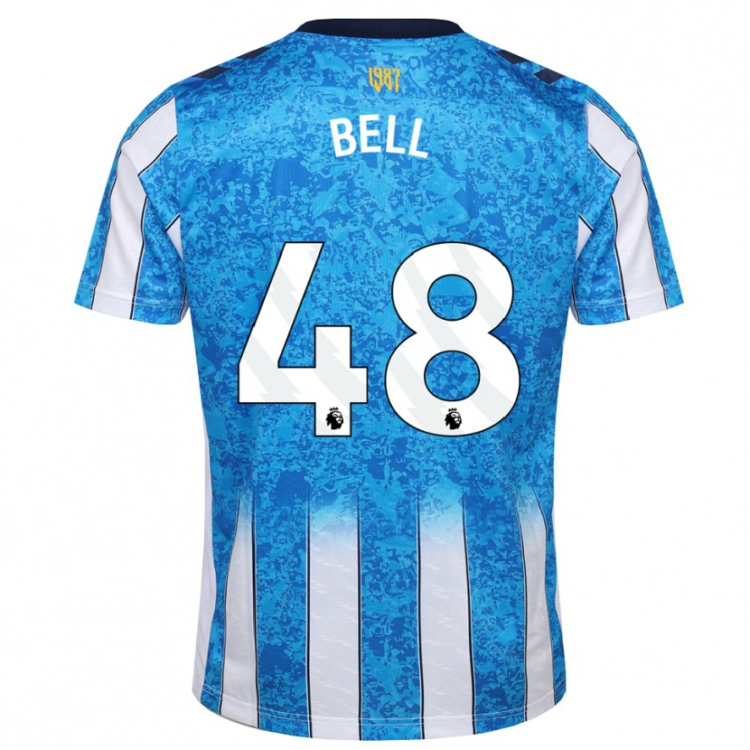Danxen Kinderen Luke Bell #48 Wit Blauw Oranje Thuisshirt Thuistenue 2026/27 T-Shirt