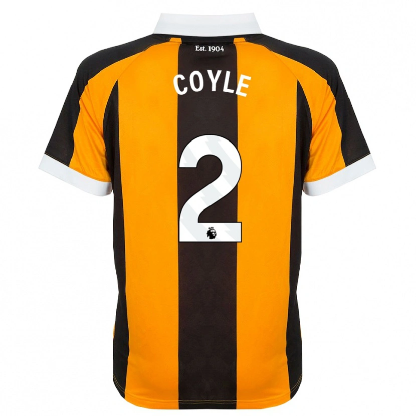 Danxen Kinderen Lewie Coyle #2 Oranje Zwart Wit Thuisshirt Thuistenue 2026/27 T-Shirt