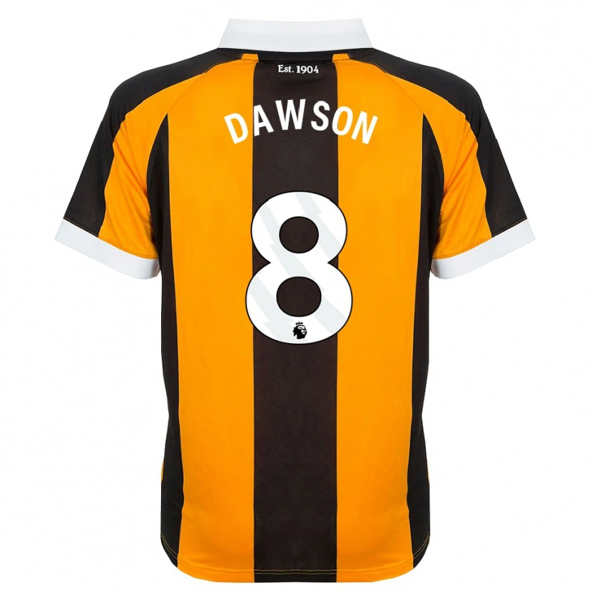 Danxen Kinderen Lucas Dawson #8 Oranje Zwart Wit Thuisshirt Thuistenue 2026/27 T-Shirt