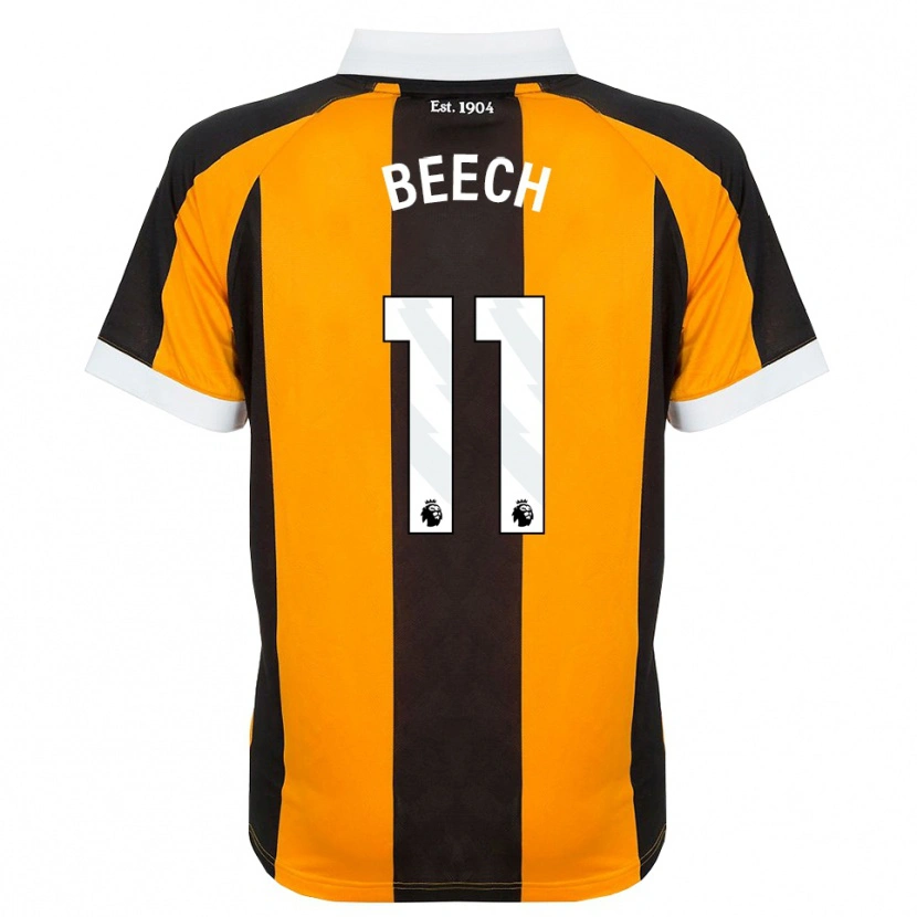 Danxen Kinderen Rebecca Beech #11 Oranje Zwart Wit Thuisshirt Thuistenue 2026/27 T-Shirt