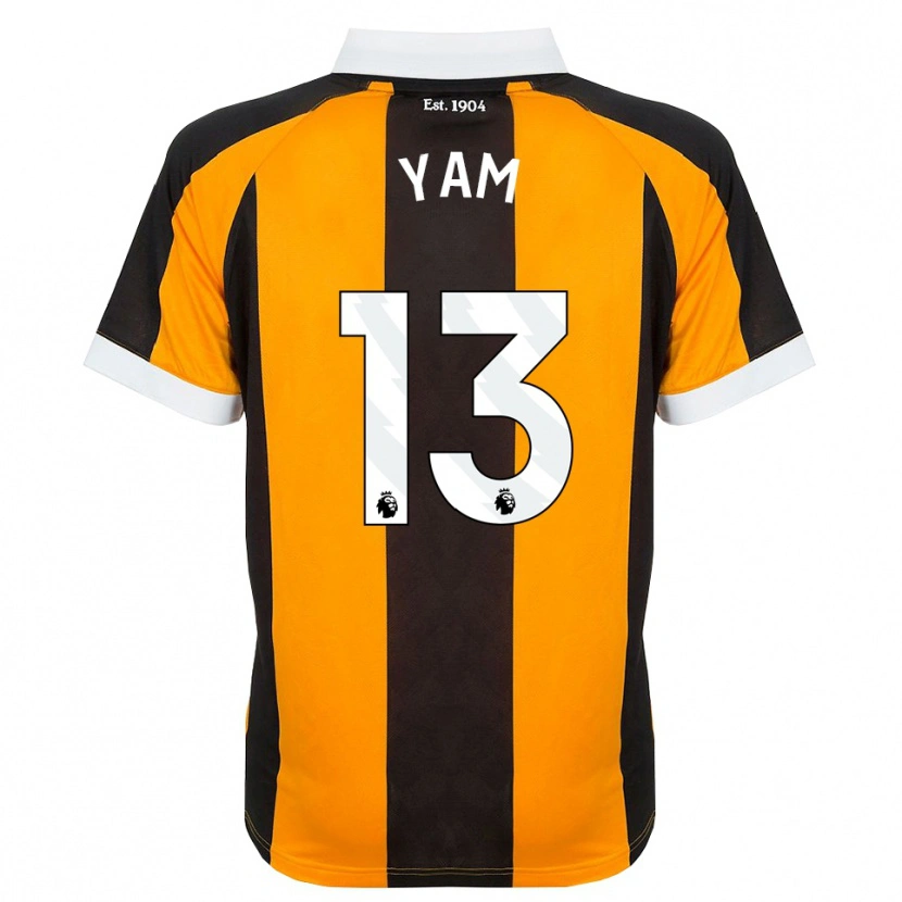Danxen Kinderen Callum Yam #13 Oranje Zwart Wit Thuisshirt Thuistenue 2026/27 T-Shirt