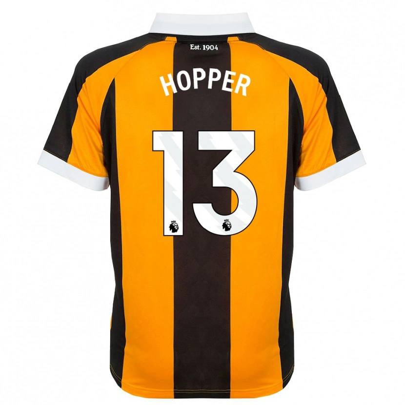 Danxen Kinderen Jake Hopper #13 Oranje Zwart Wit Thuisshirt Thuistenue 2026/27 T-Shirt