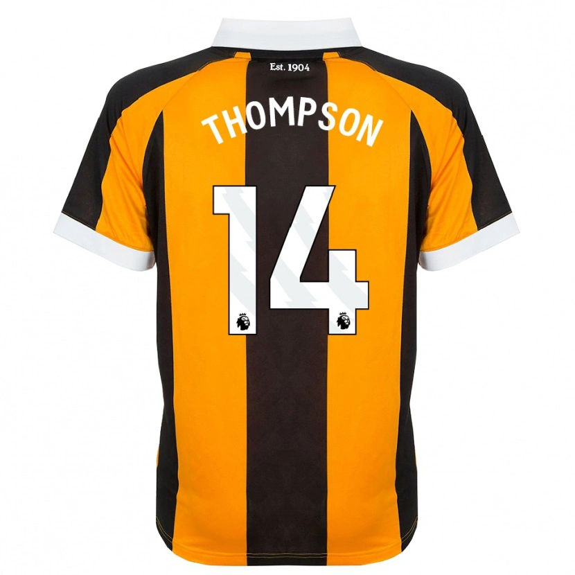 Danxen Kinderen Katie Thompson #14 Oranje Zwart Wit Thuisshirt Thuistenue 2026/27 T-Shirt