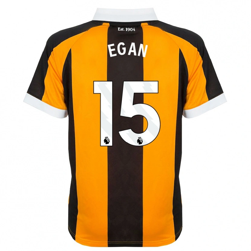 Danxen Kinderen John Egan #15 Oranje Zwart Wit Thuisshirt Thuistenue 2026/27 T-Shirt