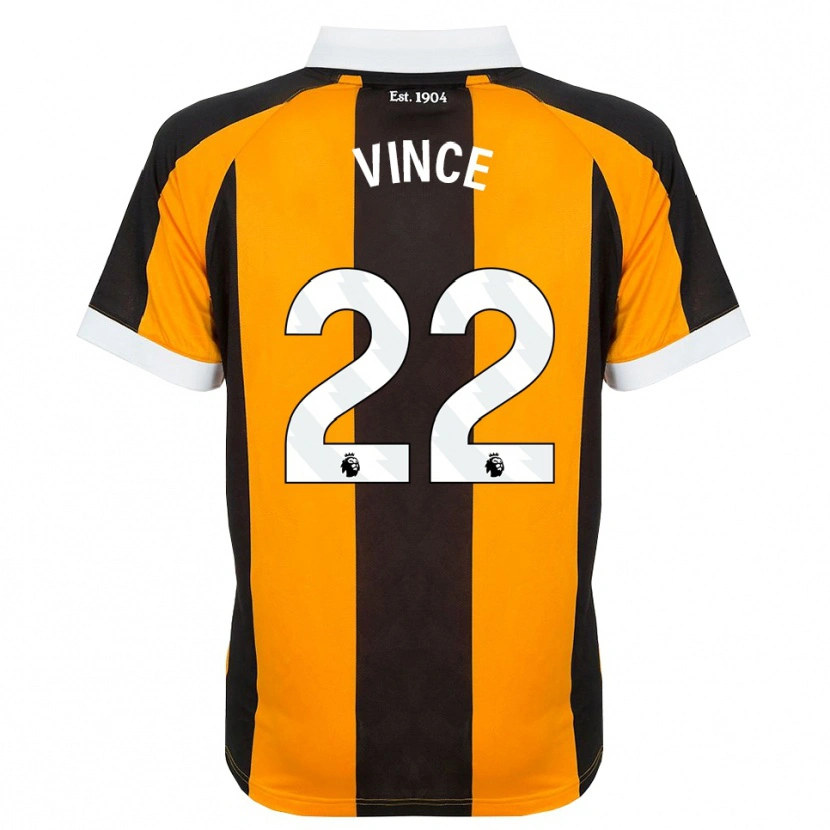 Danxen Kinderen Anna Vince #22 Oranje Zwart Wit Thuisshirt Thuistenue 2026/27 T-Shirt