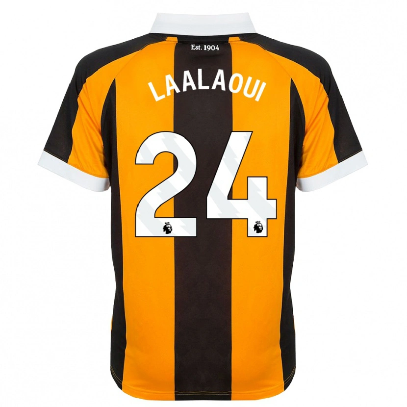 Danxen Kinderen Reda Laalaoui #24 Oranje Zwart Wit Thuisshirt Thuistenue 2026/27 T-Shirt