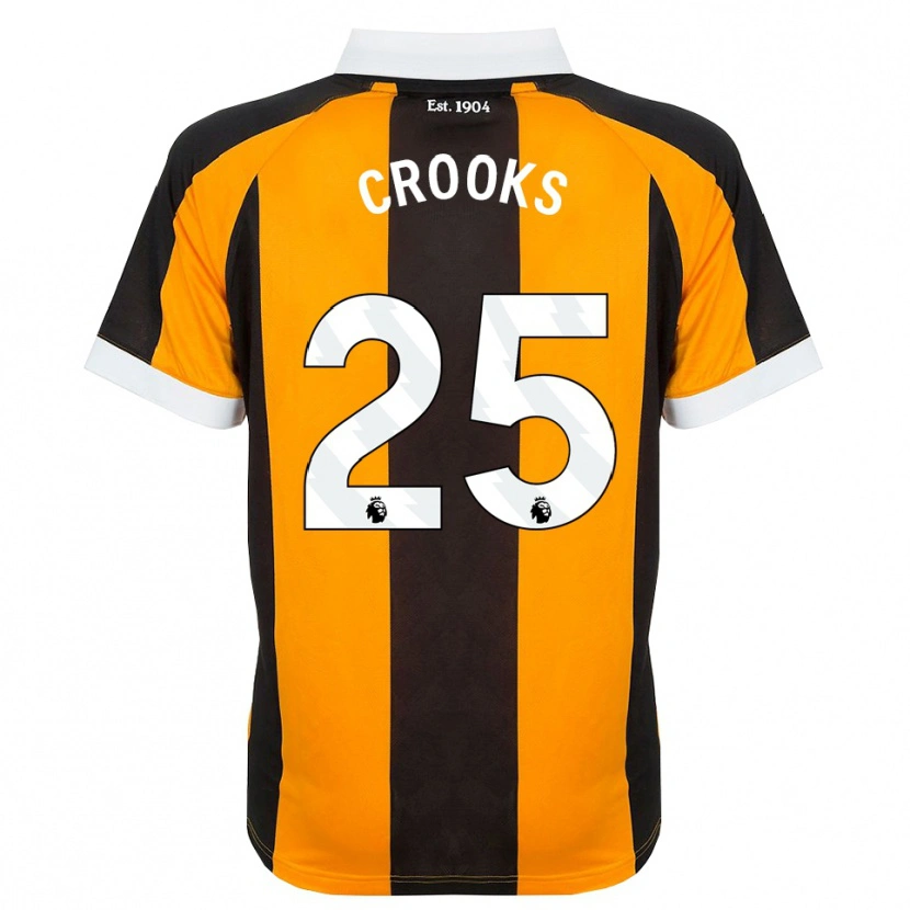 Danxen Kinderen Matt Crooks #25 Oranje Zwart Wit Thuisshirt Thuistenue 2026/27 T-Shirt