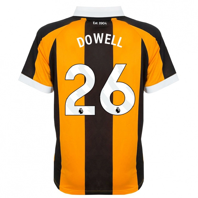 Danxen Kinderen Kieran Dowell #26 Oranje Zwart Wit Thuisshirt Thuistenue 2026/27 T-Shirt