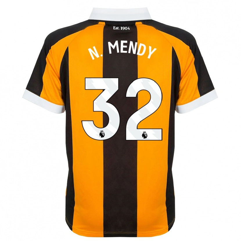 Danxen Kinderen Nobel Mendy #32 Oranje Zwart Wit Thuisshirt Thuistenue 2026/27 T-Shirt