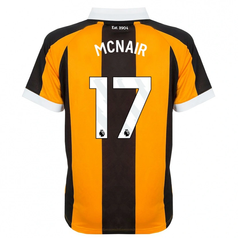 Danxen Kinderen Paddy Mcnair #17 Oranje Zwart Wit Thuisshirt Thuistenue 2026/27 T-Shirt