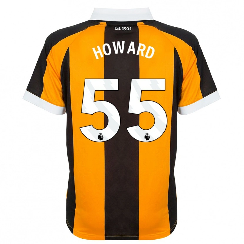Danxen Kinderen Archie Howard #55 Oranje Zwart Wit Thuisshirt Thuistenue 2026/27 T-Shirt