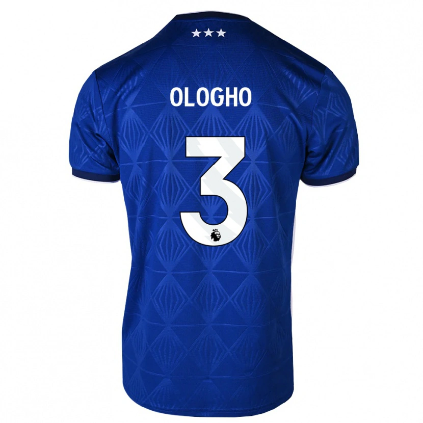 Danxen Kinderen Daniel Ologho #3 Mediumblue Wit Rood Thuisshirt Thuistenue 2026/27 T-Shirt