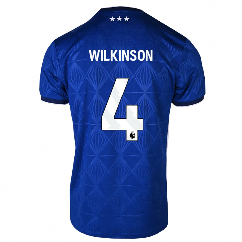 Danxen Kinderen Oliver Wilkinson #4 Mediumblue Wit Rood Thuisshirt Thuistenue 2026/27 T-Shirt