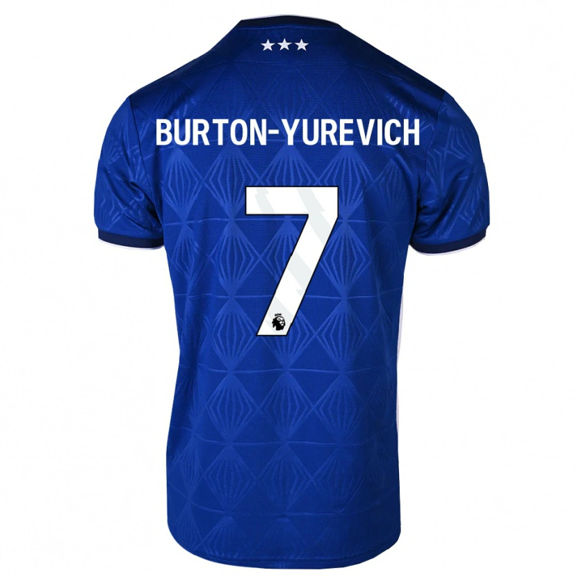 Danxen Kinderen Roman Burton-Yurevich #7 Mediumblue Wit Rood Thuisshirt Thuistenue 2026/27 T-Shirt