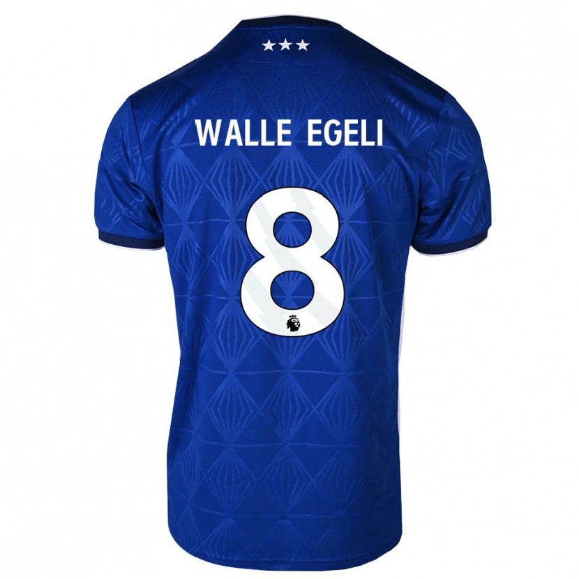 Danxen Kinderen Sindre Walle Egeli #8 Mediumblue Wit Rood Thuisshirt Thuistenue 2026/27 T-Shirt