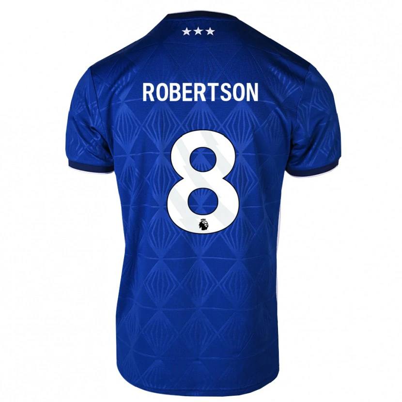 Danxen Kinderen Kyra Robertson #8 Mediumblue Wit Rood Thuisshirt Thuistenue 2026/27 T-Shirt