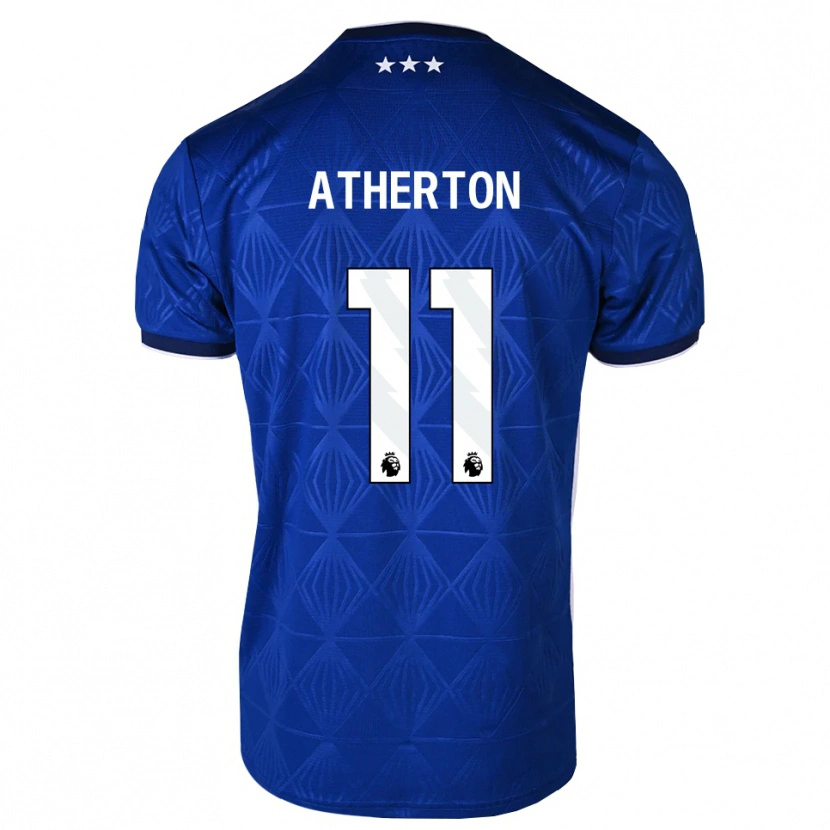 Danxen Kinderen Chris Atherton #11 Mediumblue Wit Rood Thuisshirt Thuistenue 2026/27 T-Shirt