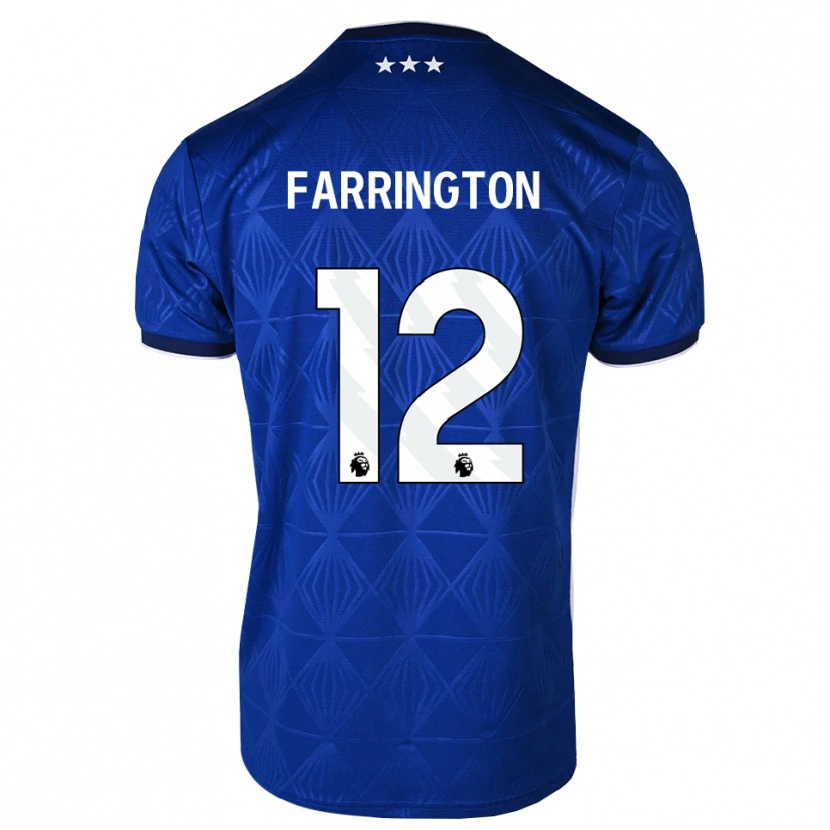 Danxen Kinderen Noah Farrington #12 Mediumblue Wit Rood Thuisshirt Thuistenue 2026/27 T-Shirt