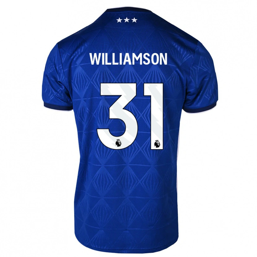 Danxen Kinderen Woody Williamson #31 Mediumblue Wit Rood Thuisshirt Thuistenue 2026/27 T-Shirt