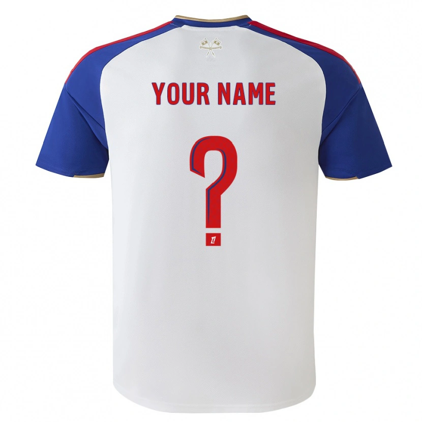 Danxen Kinderen Uw Naam #0 Royalblue Rood Wit Thuisshirt Thuistenue 2026/27 T-Shirt