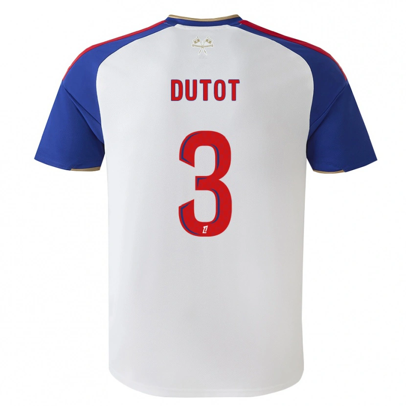 Danxen Kinderen Timothée Dutot #3 Royalblue Rood Wit Thuisshirt Thuistenue 2026/27 T-Shirt
